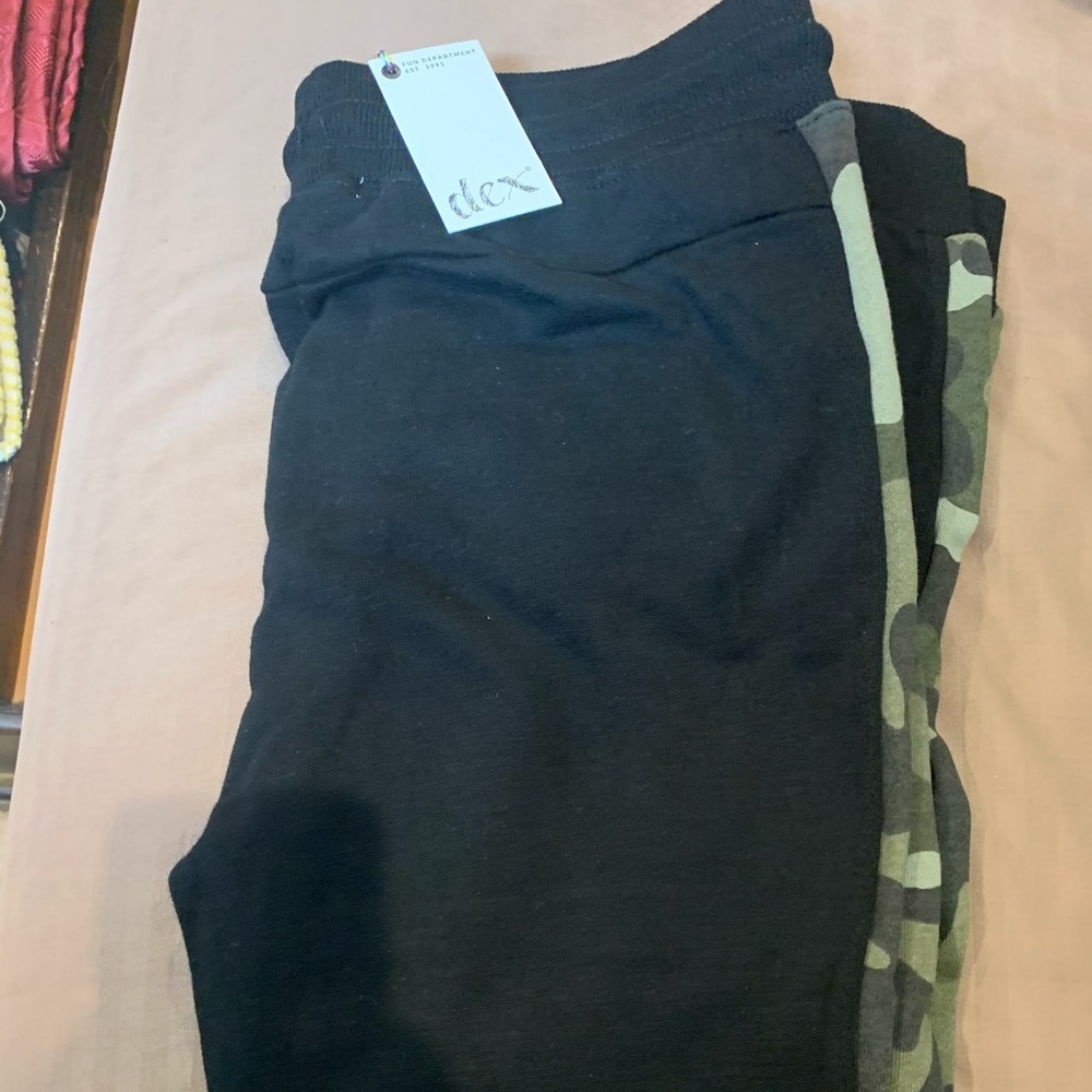 Dex boys black and camo sweatpants